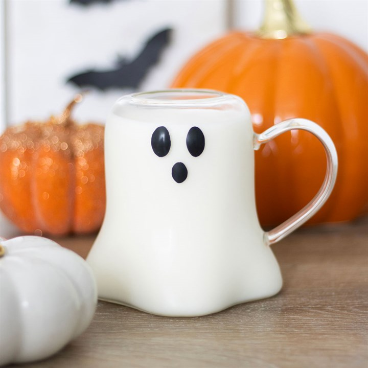 Ghost Shaped Glass Mug, image 1 of 6