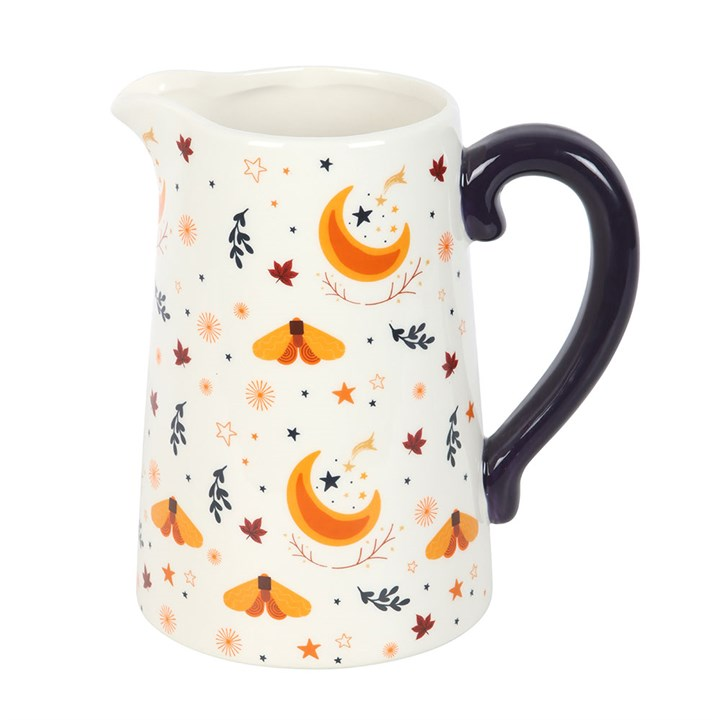 Autumn Magic Harvest Moon Print Ceramic Flower Jug, image 4 of 5