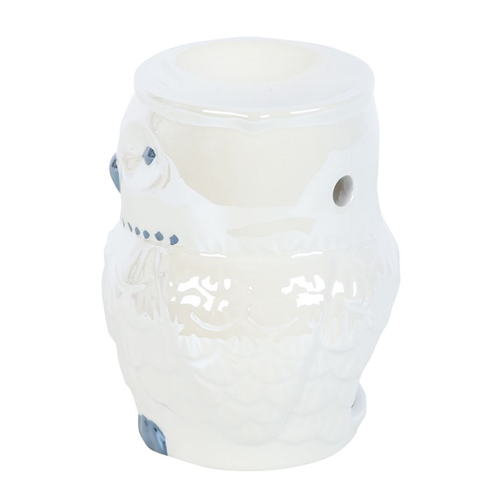 Owl Shaped Iridescent Oil Burner and Wax Warmer, image 3 of 4