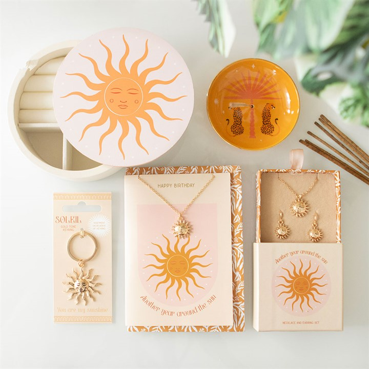 Sun Earring and Necklace Set, image 5 of 5