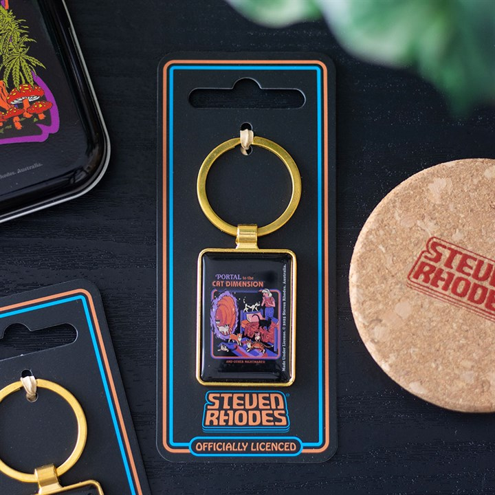 The Cat Dimension Keyring by Steven Rhodes, image 1 of 6