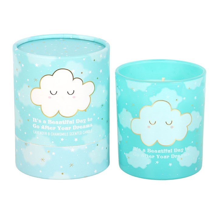Cloud Print Lavender & Chamomile Candle, image 3 of 6