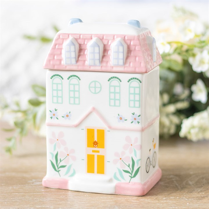 Pastel House Oil Burner and Wax Warmer, image 1 of 7