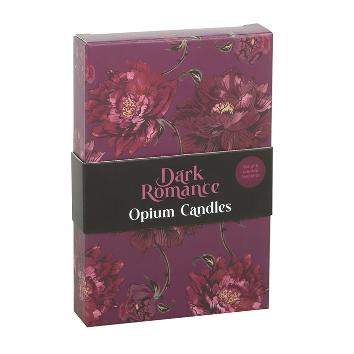 Set of 6 Dark Romance Opium Tealight Candles, image 5 of 6