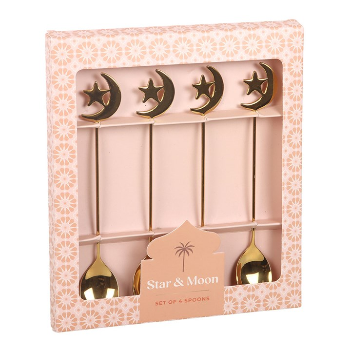Set of 4 Star and Moon Teaspoons, image 4 of 4