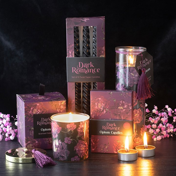 Set of 6 Dark Romance Opium Tealight Candles, image 6 of 6
