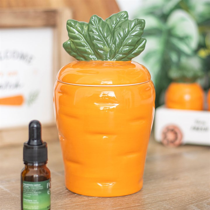 Carrot Shaped Oil Burner and Wax Warmer, image 1 of 6