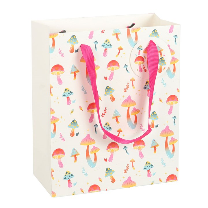 23cm Medium Funky Fungi Mushroom Print Gift Bag, image 2 of 4