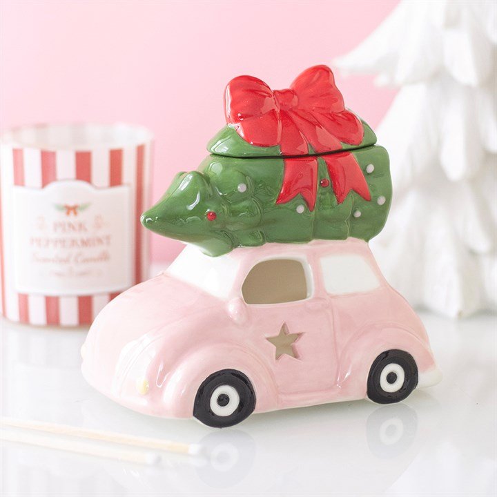 Pink Car with Christmas Tree Oil Burner, image 2 of 7
