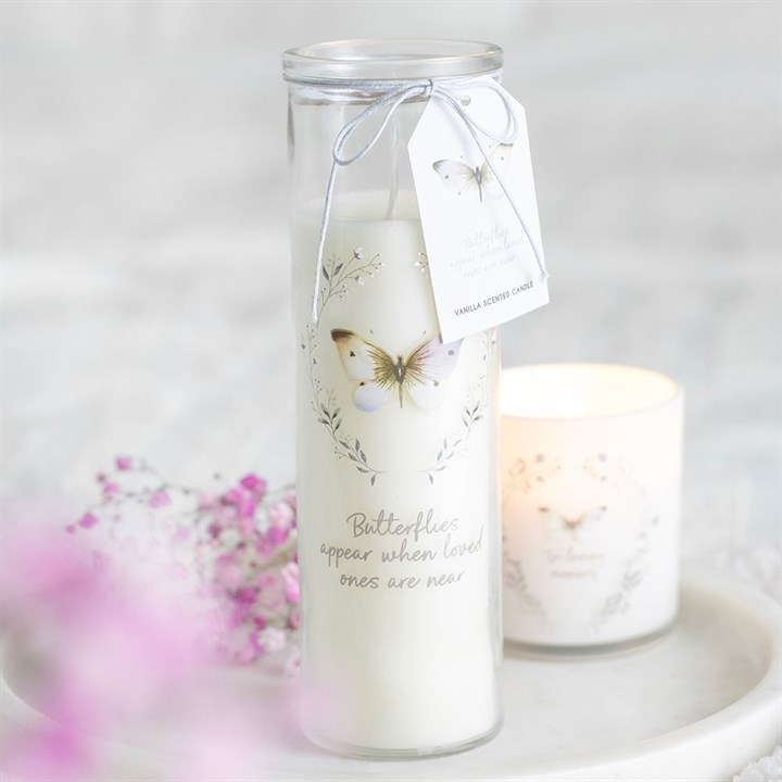 Butterflies Appear Vanilla Tube Candle, image 1 of 5