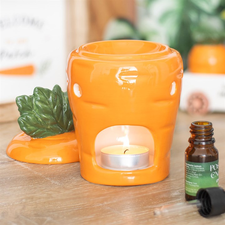 Carrot Shaped Oil Burner and Wax Warmer, image 2 of 6
