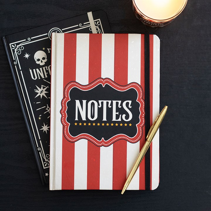 Red Circus Stripe A5 Notebook, image 1 of 7