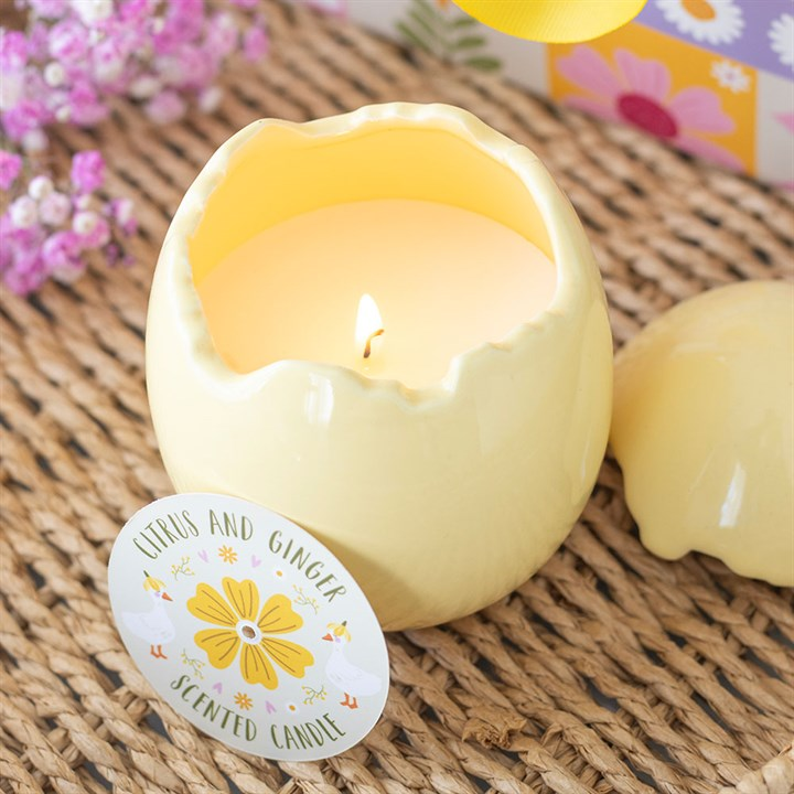 Citrus & Ginger Egg Shaped Candle, image 2 of 6
