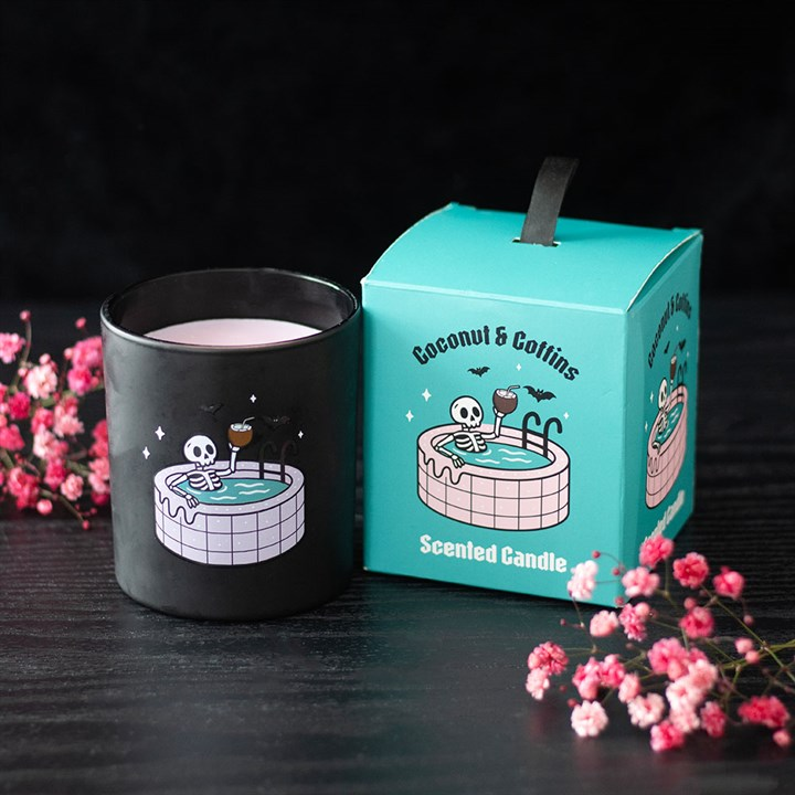 Coconut & Coffins Scented Candle, image 1 of 6