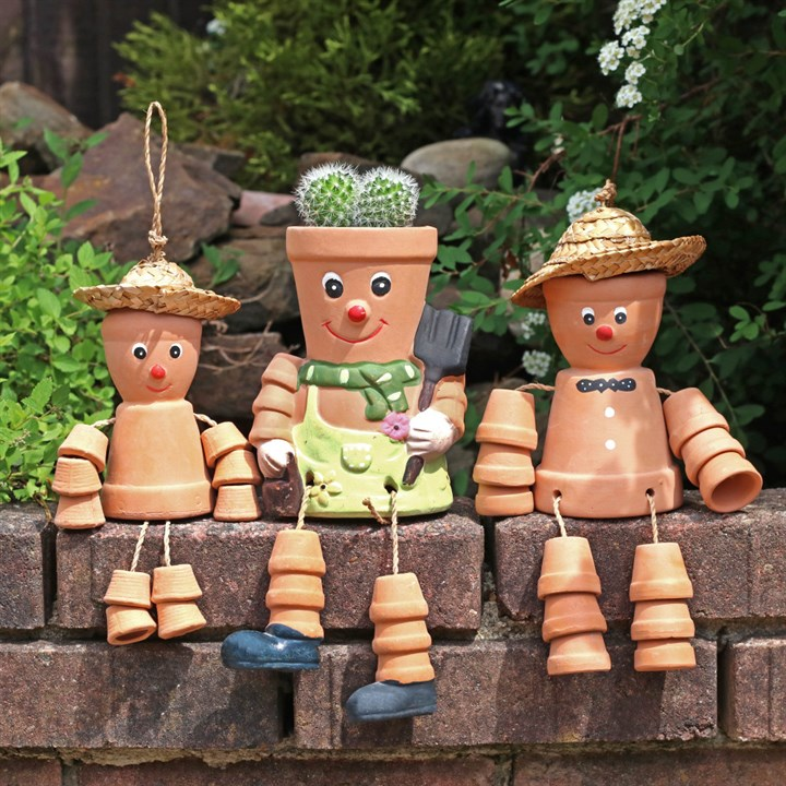 Terracotta Pot Man Planter, image 3 of 4