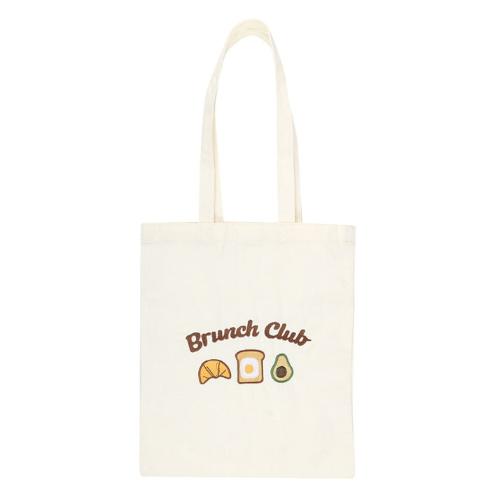 Brunch Club Embroidered Tote Bag, image 3 of 5