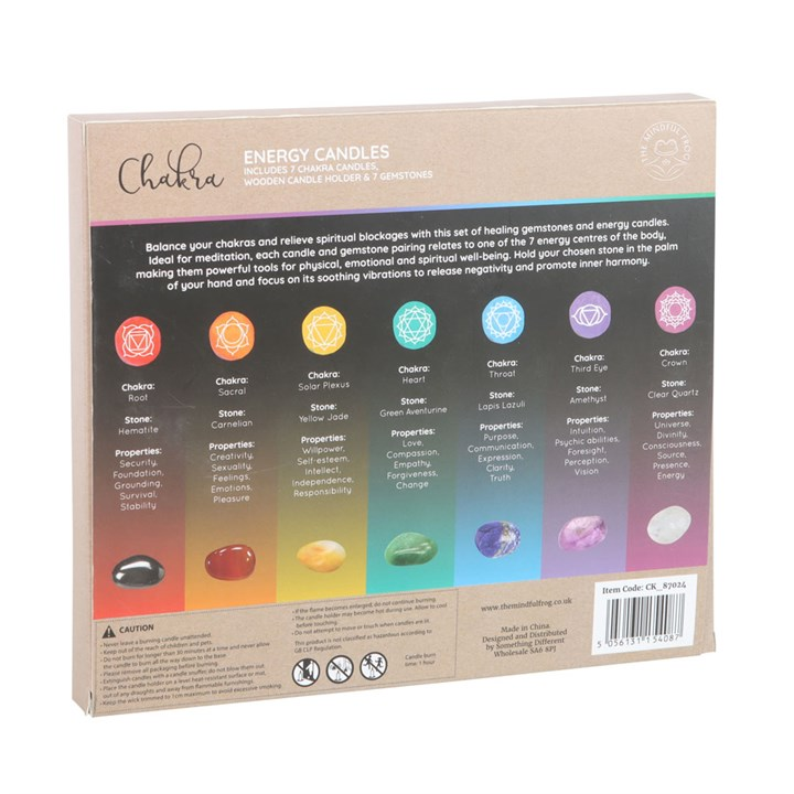 Chakra Energy Candle and Crystal Gift Set, image 2 of 6