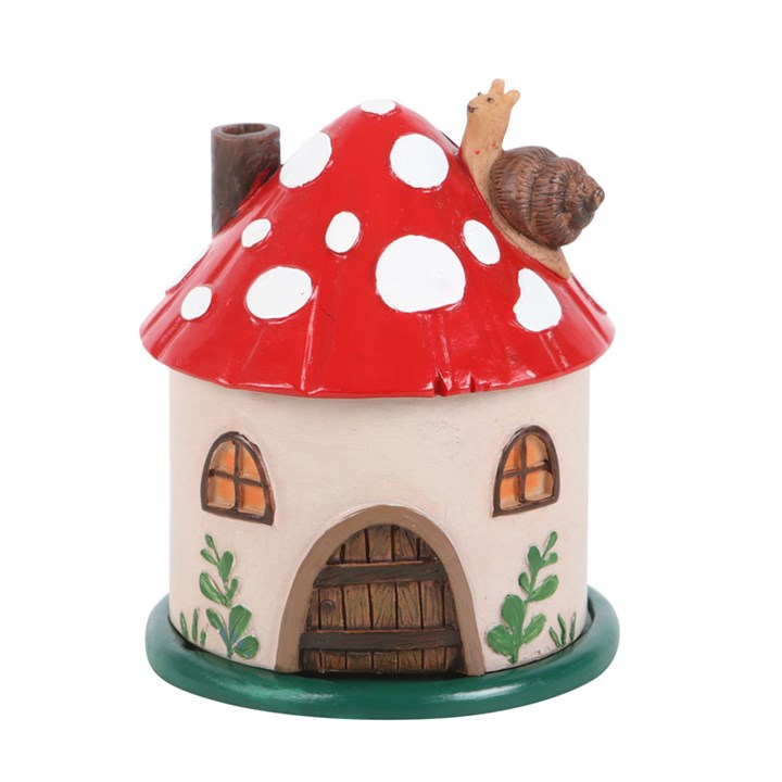 Mushroom House Resin Incense Cone Burner, image 1 of 6