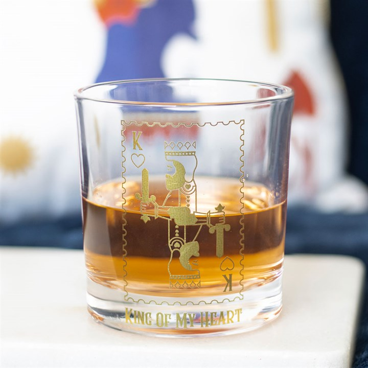 King of My Heart Drinking Glass, image 1 of 5