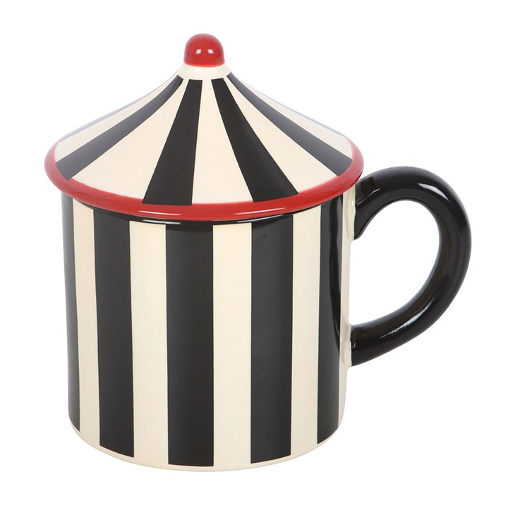 Black Striped Circus Tent Mug, image 7 of 7