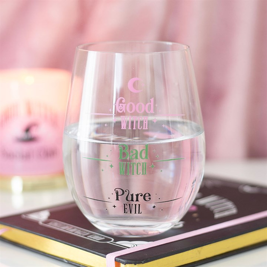 Good Witch, Bad Witch Stemless Glass, image 1 of 4