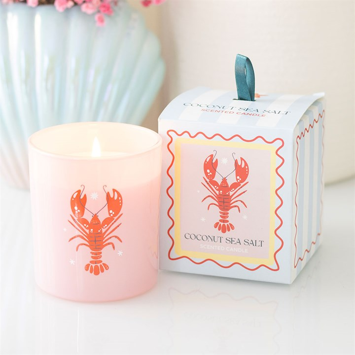 Pastel Lobster Coconut & Sea Salt Candle, image 1 of 5
