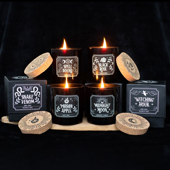 Set of 6 Midnight Ritual Candles, image 1 of 4