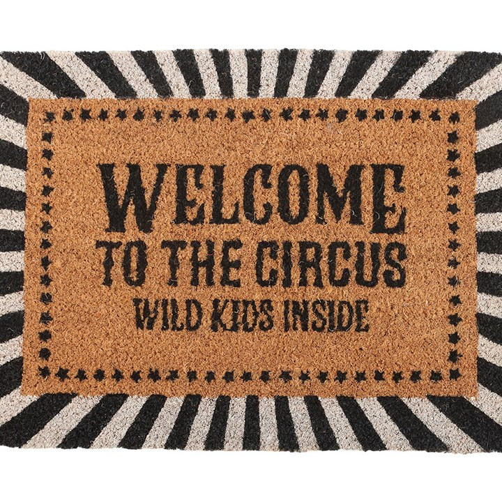 Black Welcome to the Circus Doormat, image 3 of 4