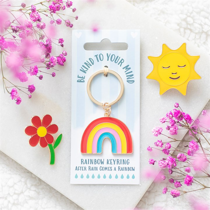 Be Kind to Your Mind Rainbow Keyring, image 2 of 6