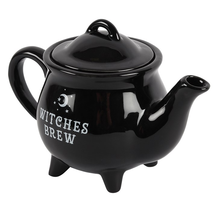 Witches Brew Black Ceramic Tea Pot, image 2 of 5