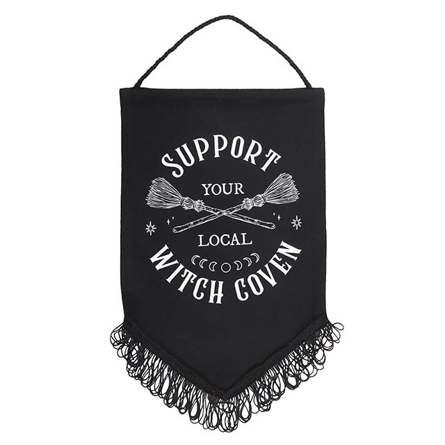 Support Your Local Witch Coven Hanging Fabric Banner, image 2 of 4