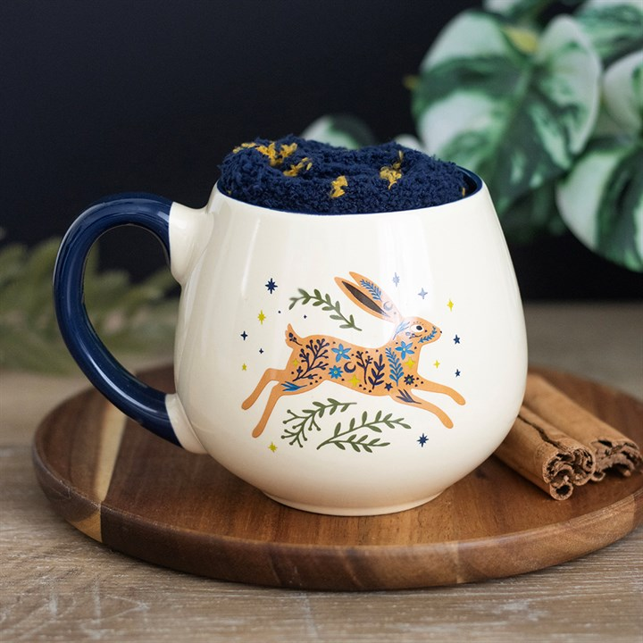 Leaping Hare Mug and Socks Set, image 2 of 7