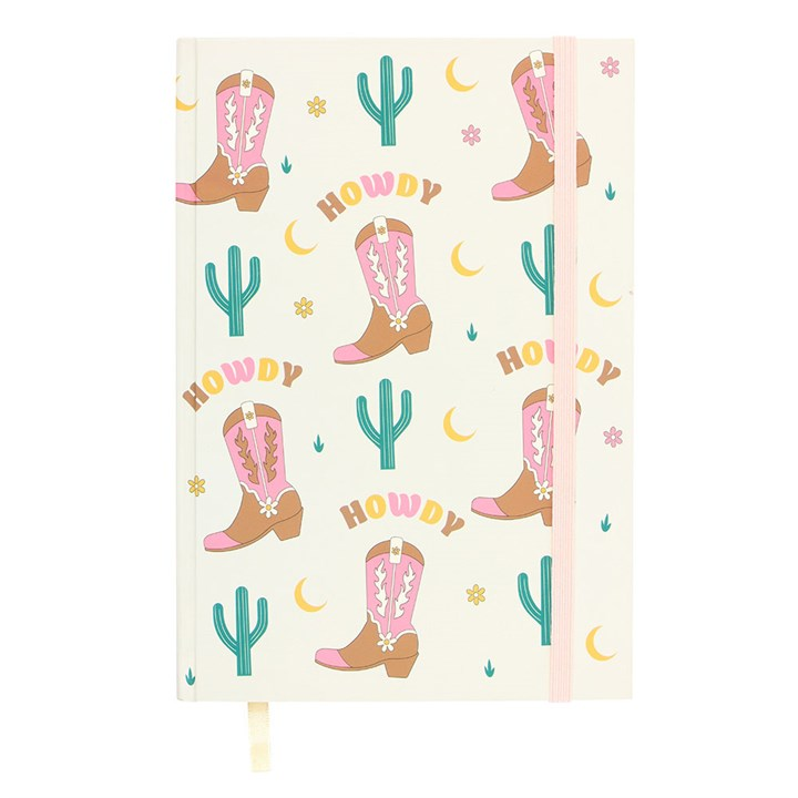 Cowboy Boot A5 Notebook with Sticker Sheet, image 2 of 6