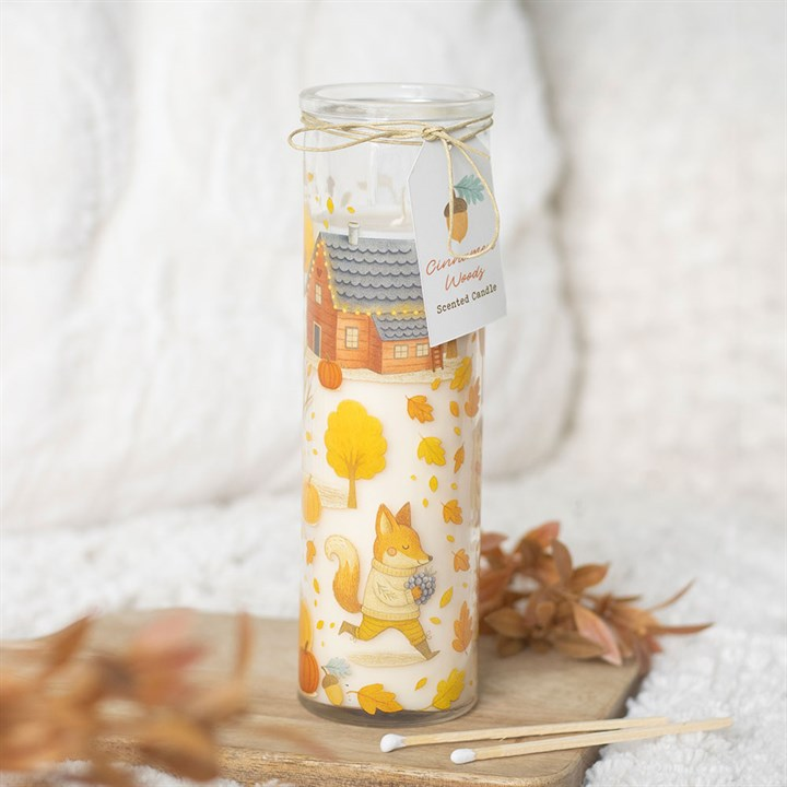 Cinnamon Woods Scented Tube Candle, image 2 of 6