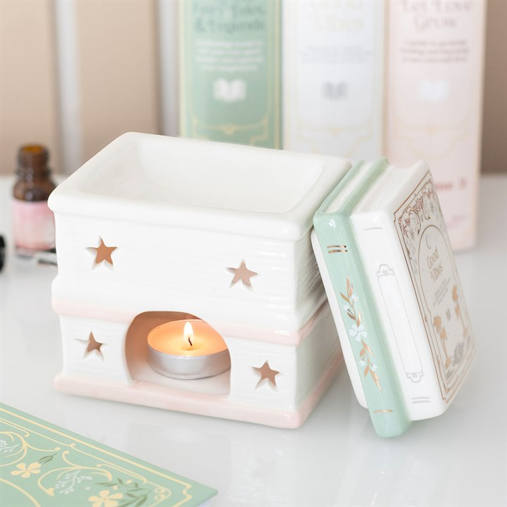 Book Stack Oil Burner and Wax Warmer, image 2 of 5