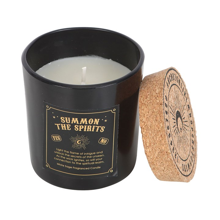 Summon the Spirits Talking Board White Sage Candle, image 4 of 6