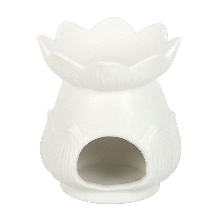 White Lotus Flower Oil Burner, image 6 of 7