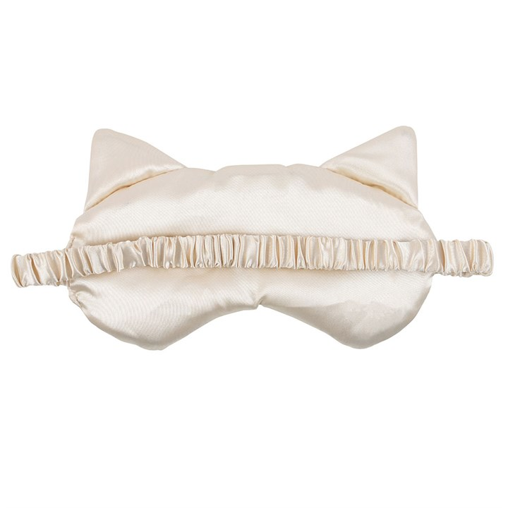 White Cat Face Satin Eye Mask, image 4 of 4