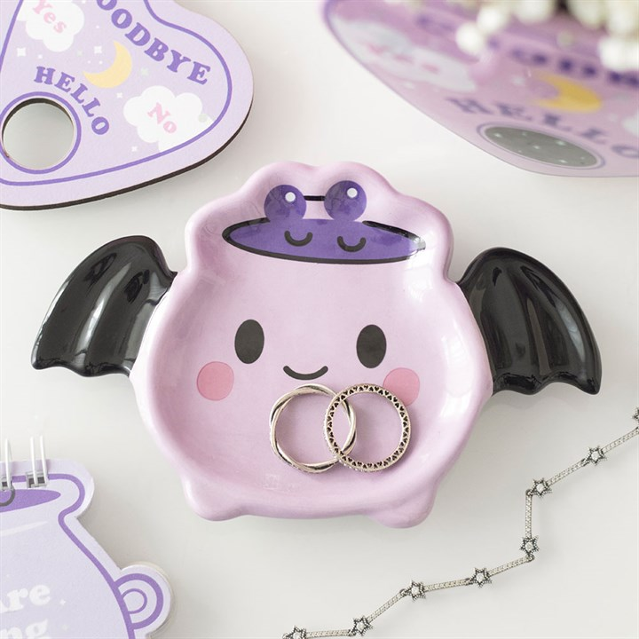 Pastel Batbrew Cauldron Trinket Dish, image 2 of 6