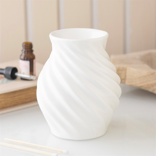 Spiral Swirl Oil Burner and Wax Warmer, image 1 of 6