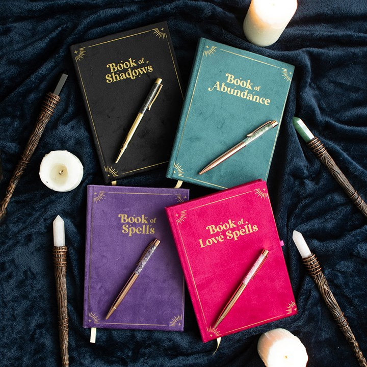 Book of Shadows Journal with Black Obsidian Crystal Pen, image 6 of 6
