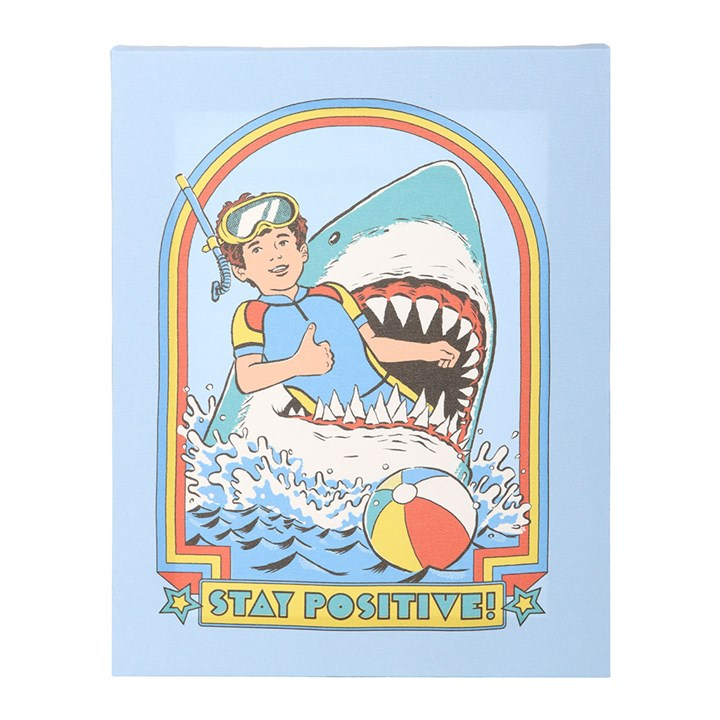 19x25cm Stay Positive Canvas Plaque by Steven Rhodes, image 2 of 4