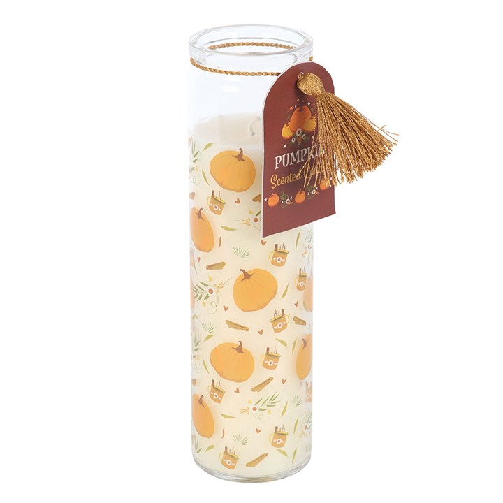 Pumpkin Print Tube Candle, image 2 of 5