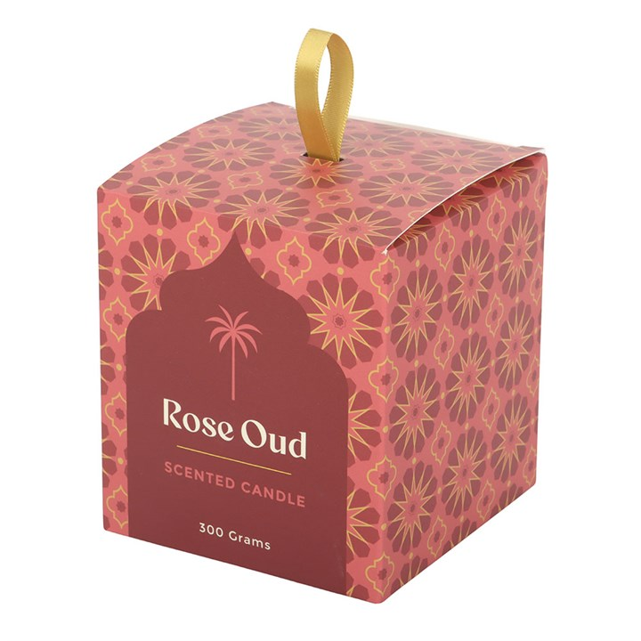 Arabian Nights Rose Oud Scented Candle, image 5 of 6