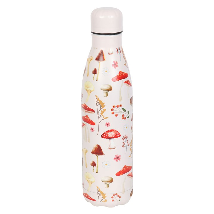 All Over Mushroom Print Metal Water Bottle, image 3 of 6