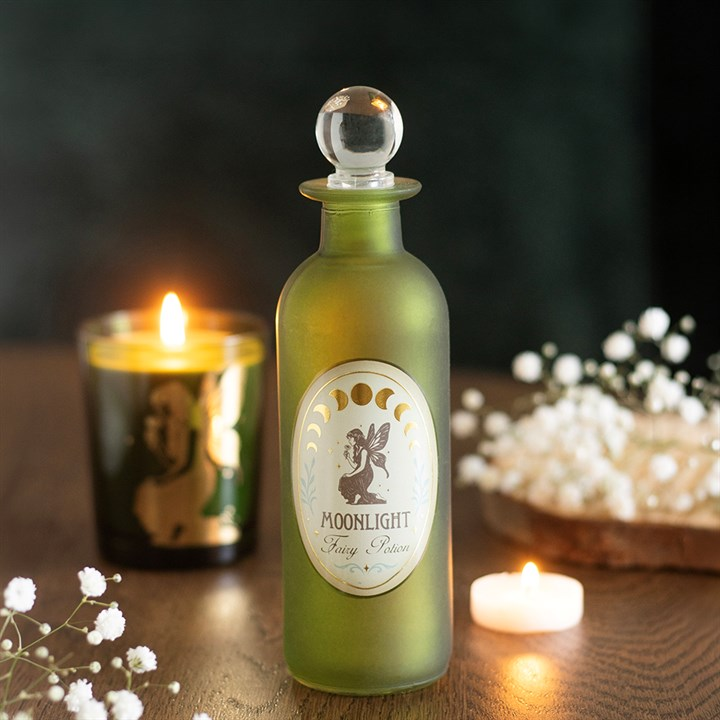 Moonlight Fairy Decorative Glass Potion Bottle, image 2 of 7