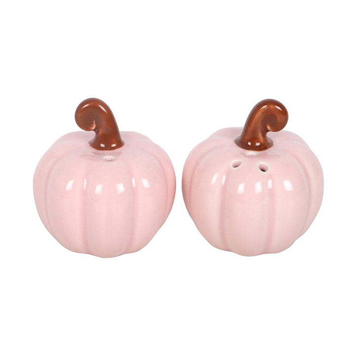 Pink Curly Pumpkin Salt and Pepper Shakers, image 3 of 4