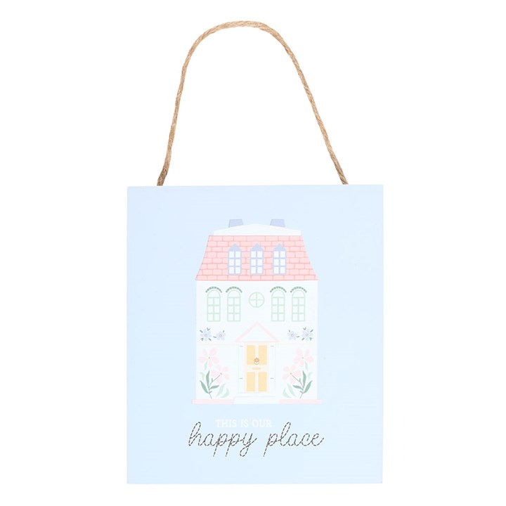 This Is Our Happy Place Pastel House Hanging Sign, image 2 of 4