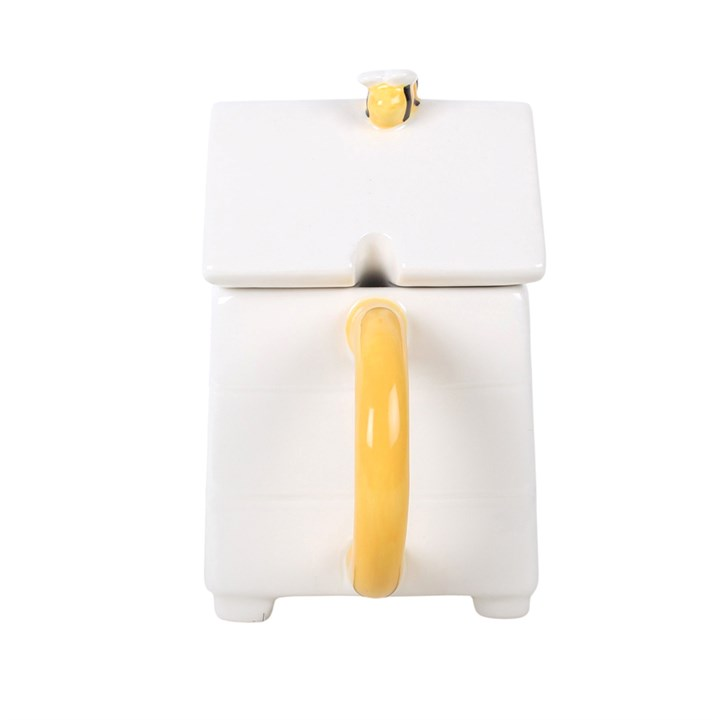 White Beehive Mug and Spoon Set, image 5 of 6
