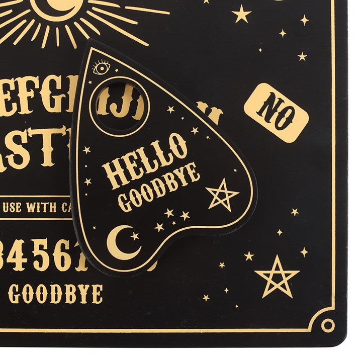 Black Talking Board Placemat and Coaster Set, image 4 of 5